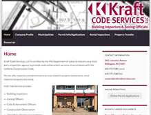 Tablet Screenshot of kraftcodeservices.com